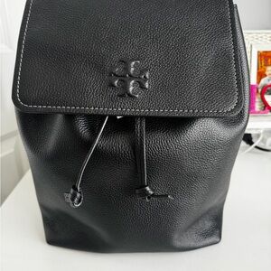 Black Leather Backpack